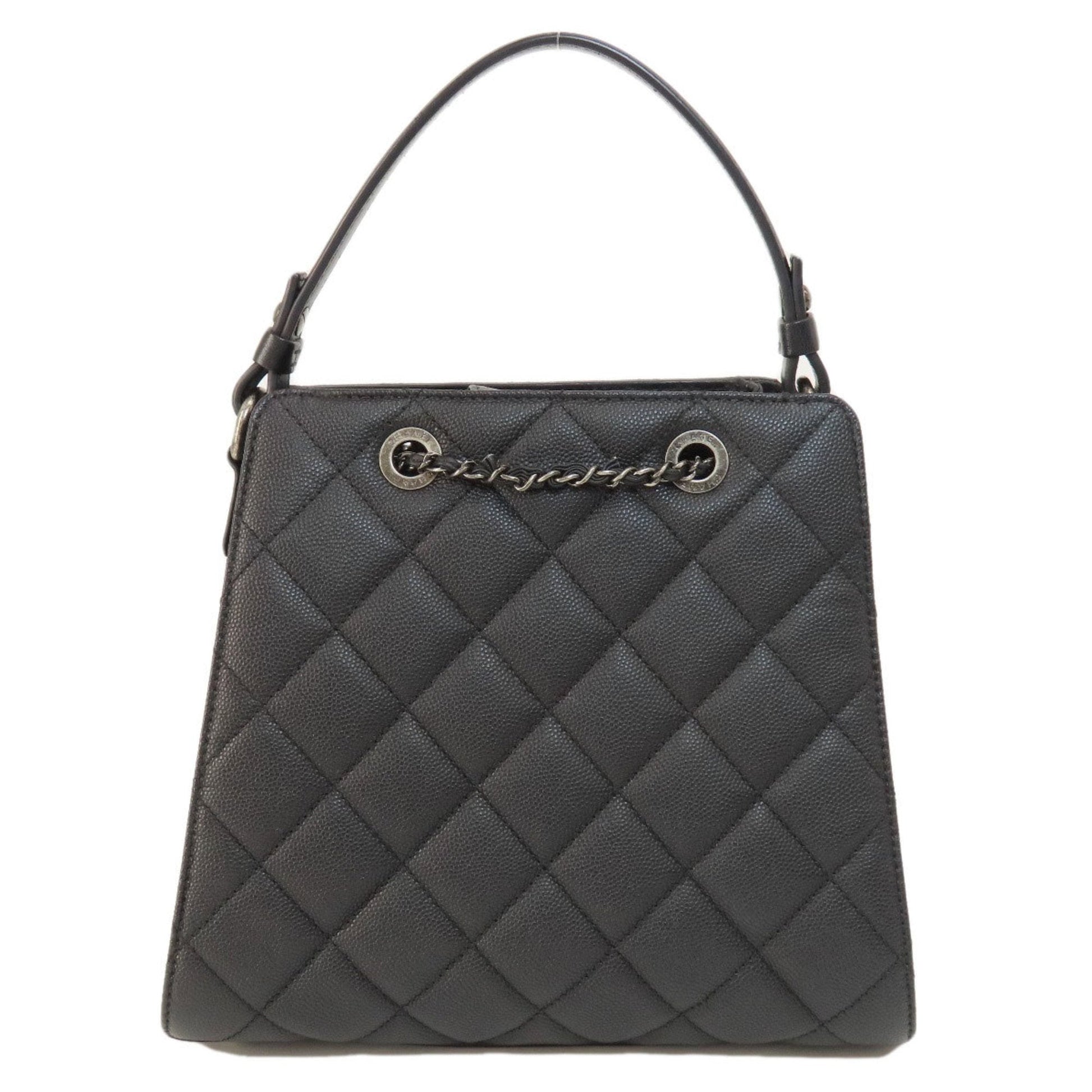 Chanel CC Bucket Matelasse Handbag Caviar Skin Women's Rovelle Bags