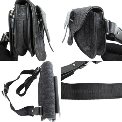 Christian Dior Black Canvas Leather Sling Bag Rovelle Bags