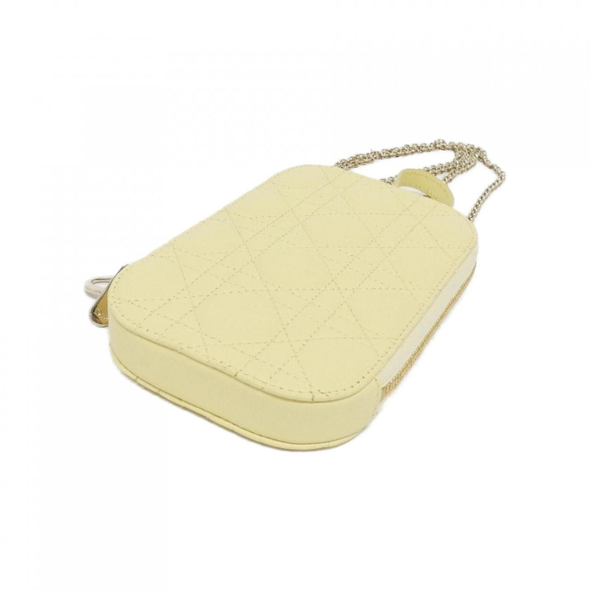 Christian Dior Yellow Leather Handbag Leather Rovelle Bags
