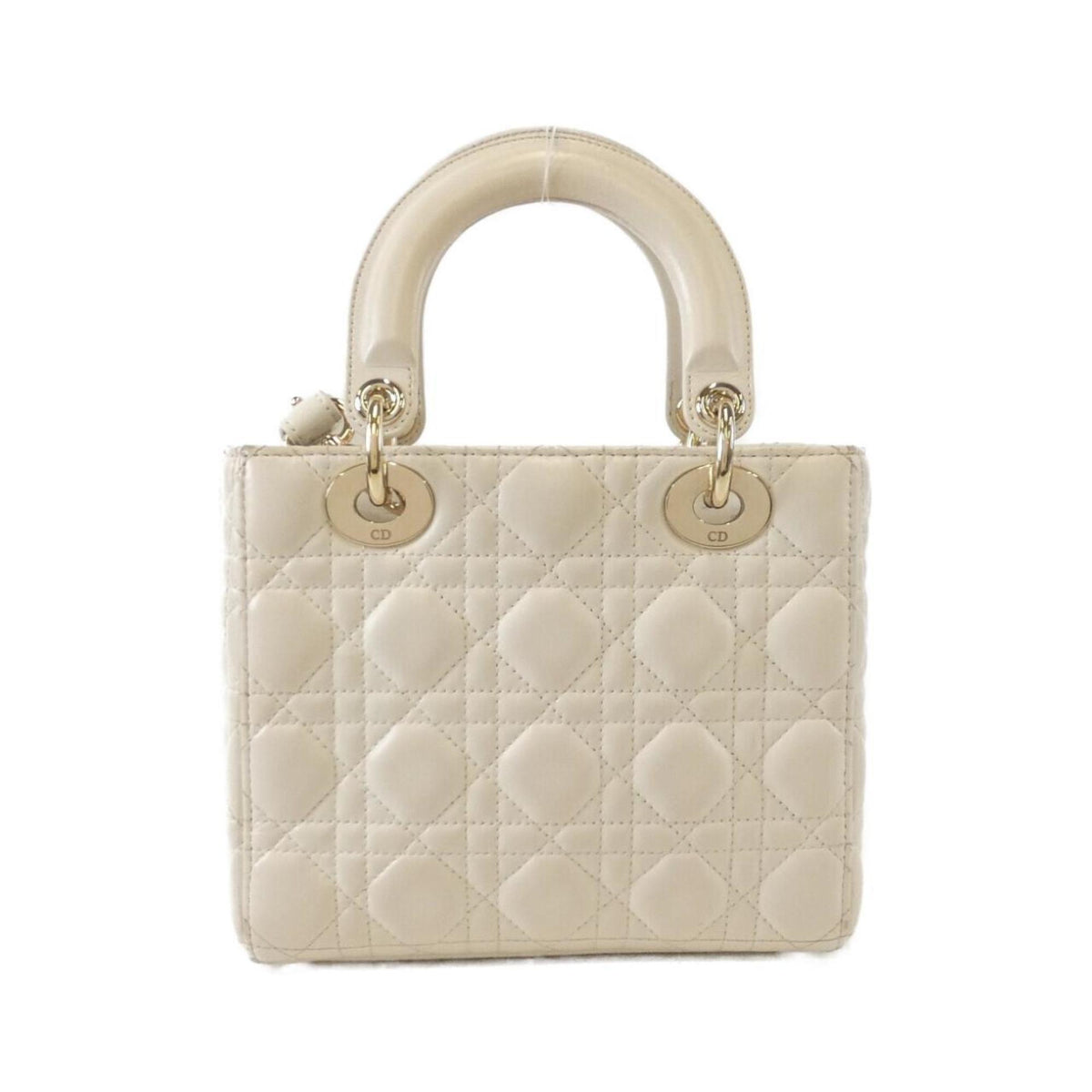 Christian Dior Gold Leather Handbag Rovelle Bags