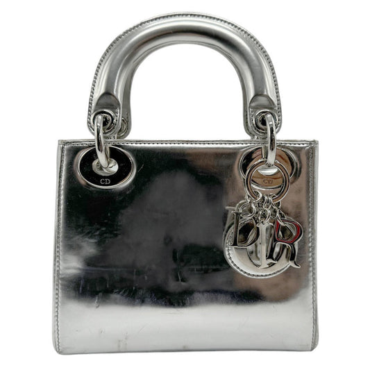 Christian Dior Silver Leather Handbag Shoulder Bag Style 3 Rovelle Bags