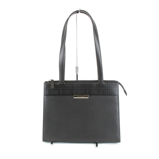 Burberry Black Leather Tote Bag ( )
