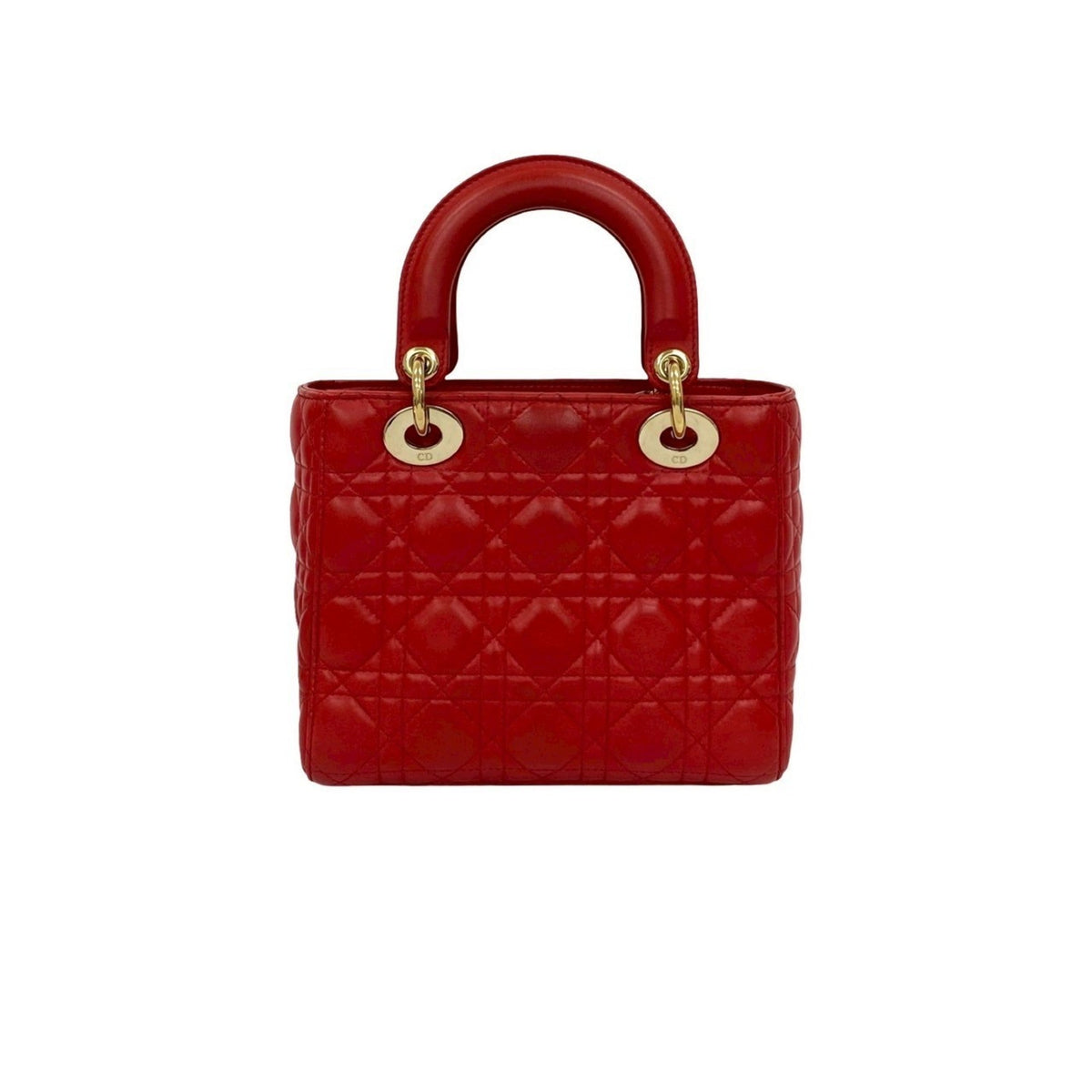 Christian Dior Red Color Leather Handbag Shoulder Bag Style 2 Rovelle Bags