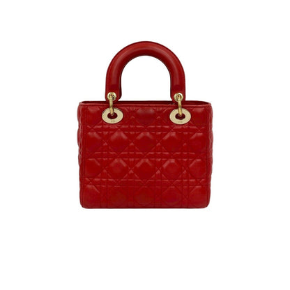 Christian Dior Red Color Leather Handbag Shoulder Bag Style 2 Rovelle Bags
