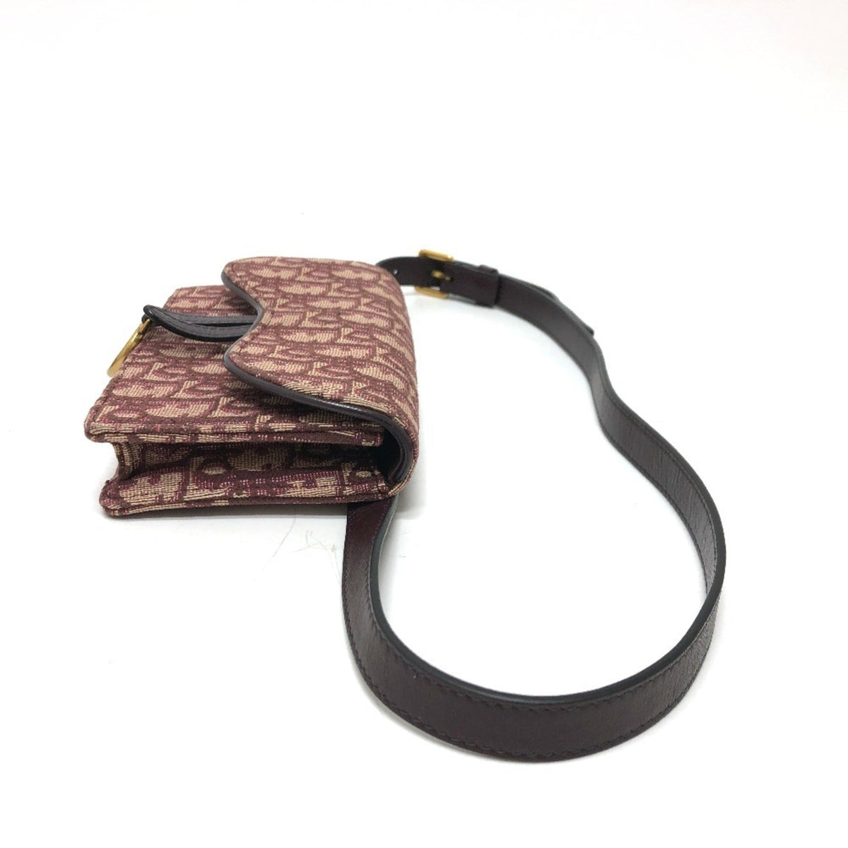 Christian Dior Bordeaux Canvas Leather Beach Bag Fanny Pack Rovelle Bags