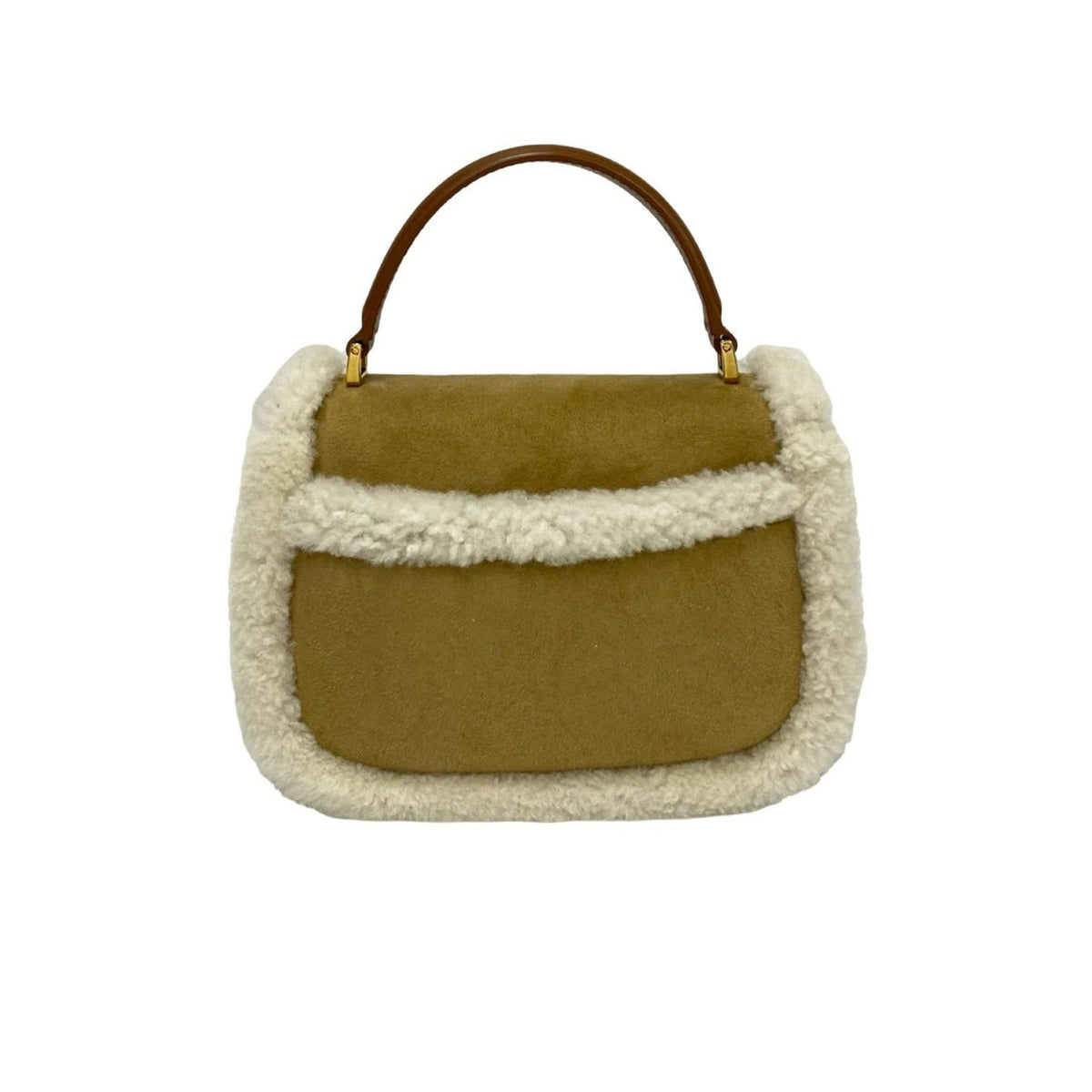 Christian Dior Beige White Leather Handbag Shoulder Bag Rovelle Bags
