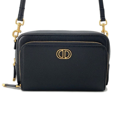 Christian Dior Black Leather Shoulder Bag Style 25 Rovelle Bags