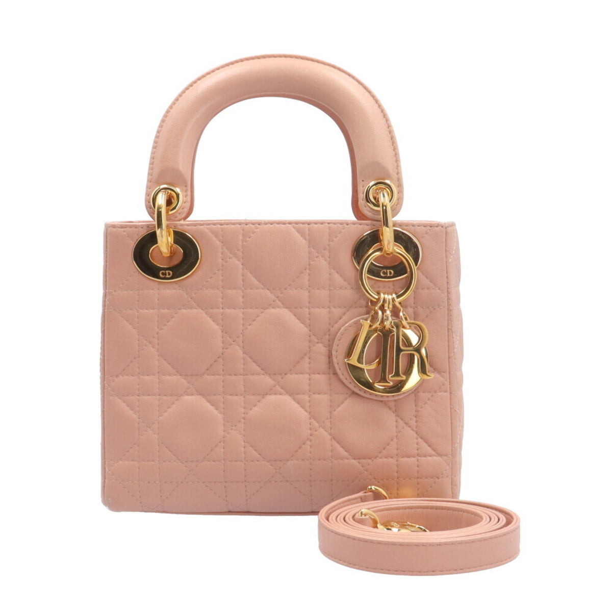 Christian Dior Pink Leather Shoulder Bag Style 2 Rovelle Bags
