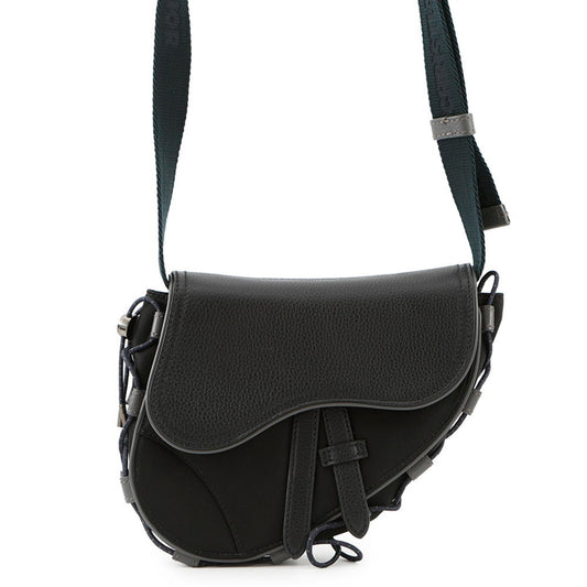 Christian Dior Black Fabric Leather Shoulder Bag Rovelle Bags