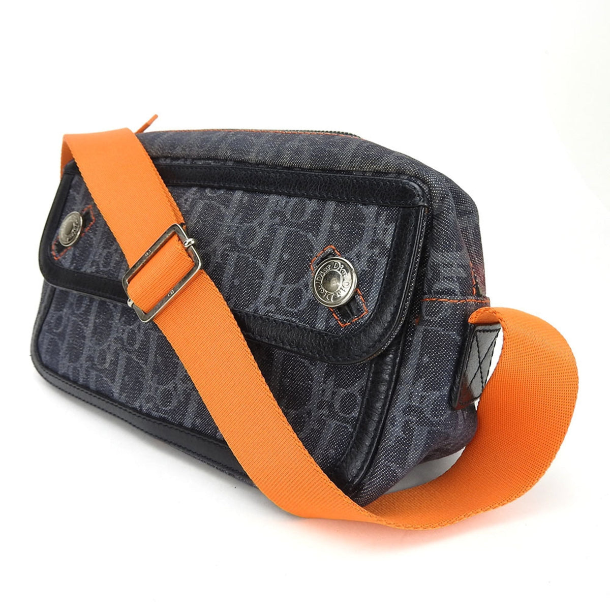 Dior Leather Navy Shoulder Bag Rovelle Bags