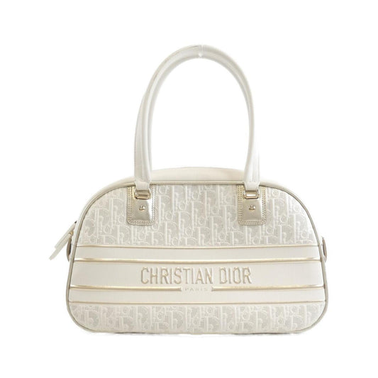 Christian Dior White Leather Boston Bag Rovelle Bags