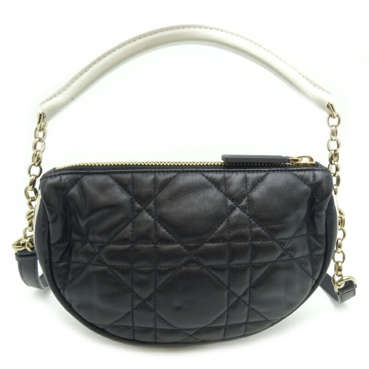 Christian Dior Black Leather Handbag Style 17 Rovelle Bags