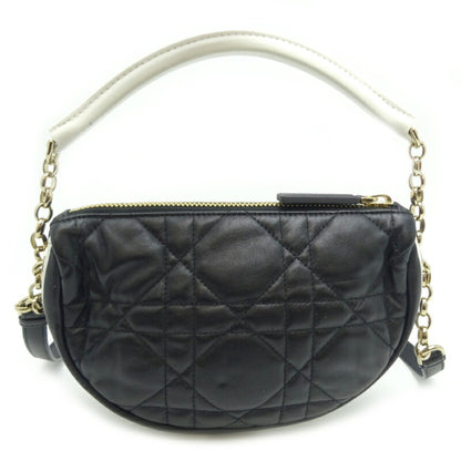 Christian Dior Black Leather Handbag Style 17 Rovelle Bags