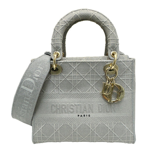 Christian Dior Gray Canvas Handbag Shoulder Bag Rovelle Bags