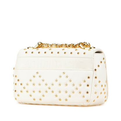 Christian Dior White Leather Shoulder Bag Leather Rovelle Bags