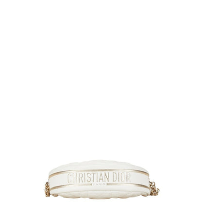 Christian Dior White Leather Shoulder Bag Style 3 Rovelle Bags