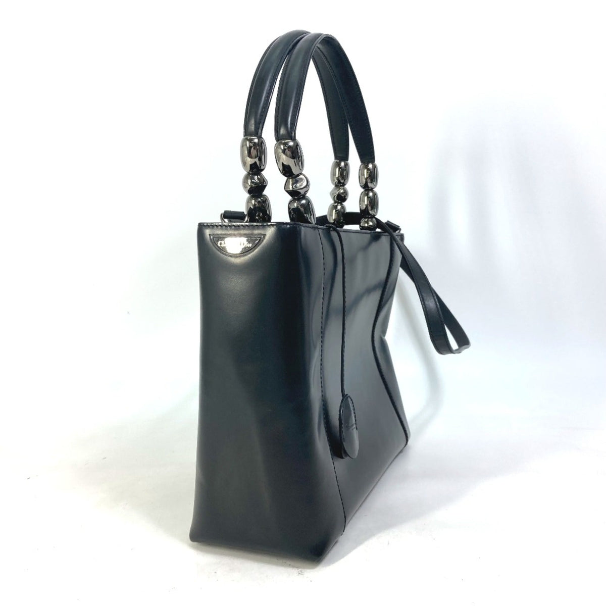 Christian Dior Black Leather Handbag Style 15 Rovelle Bags