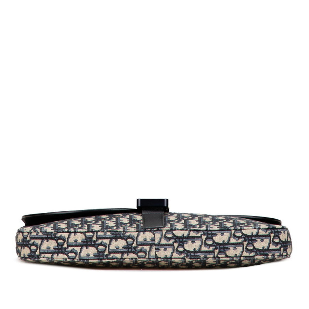Christian Dior Beige Navy Black Canvas Leather Clutch Bag Rovelle Bags