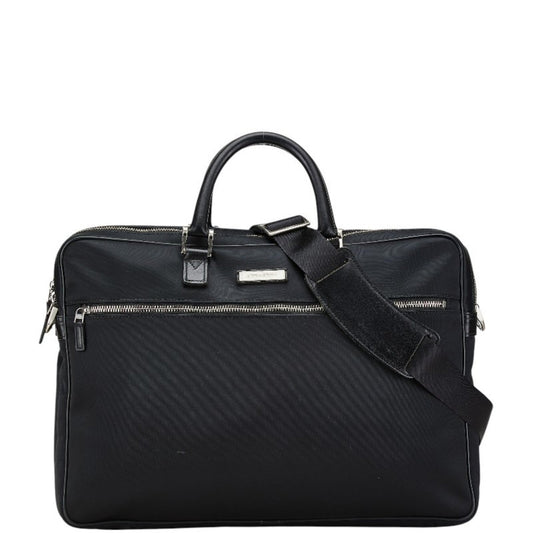 Burberry Black Nylon Leather Shoulder Bag ( )