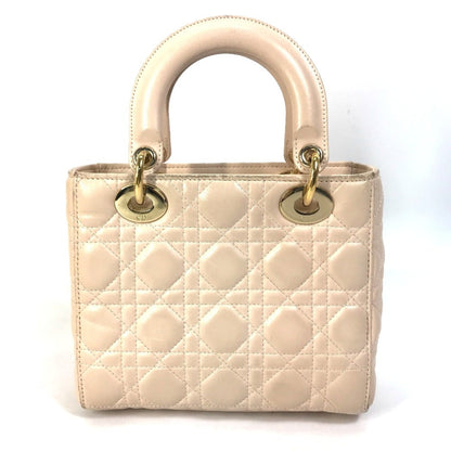 Christian Dior Pink Beige Leather Handbag Shoulder Bag Rovelle Bags
