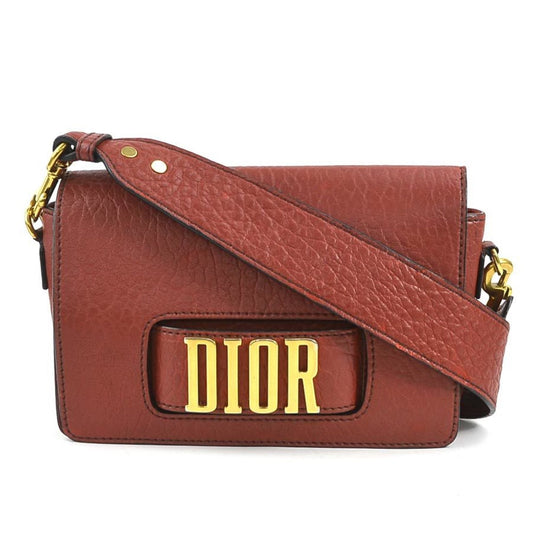 Christian Dior Red Color Leather Shoulder Bag Style 6 Rovelle Bags