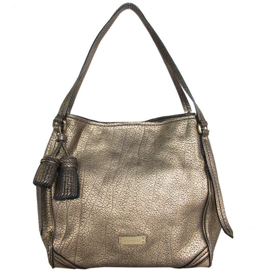 Burberry Gold Leather Shoulder Bag ( )