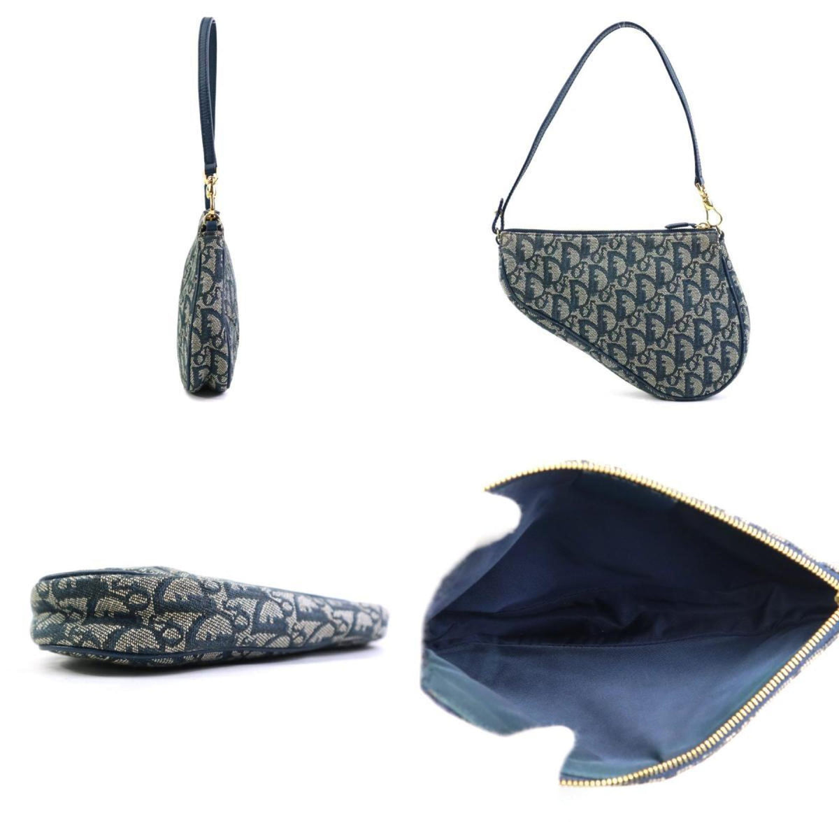 Christian Dior Navy Trotter Shoulder Bag Rovelle Bags