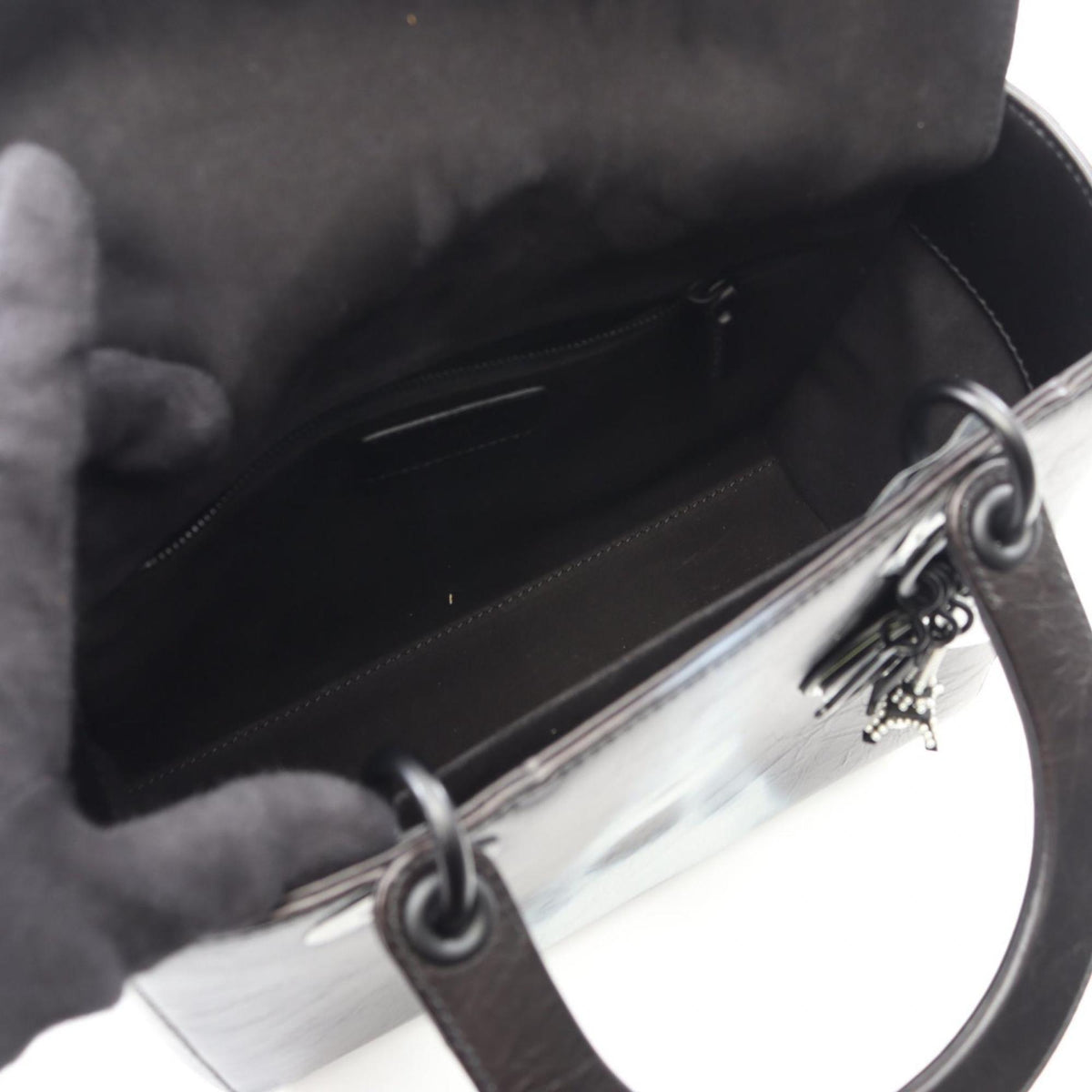 Christian Dior Black Leather Handbag Style 5 Rovelle Bags
