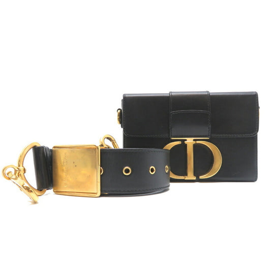 Christian Dior Black Leather Shoulder Bag Style 36 Rovelle Bags