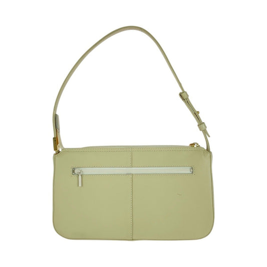 Burberry Cream Off-White Leather Handbag Shoulder Bag ( )
