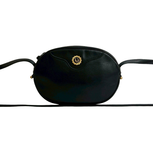 Christian Dior Black Leather Pochette Shoulder Bag Rovelle Bags