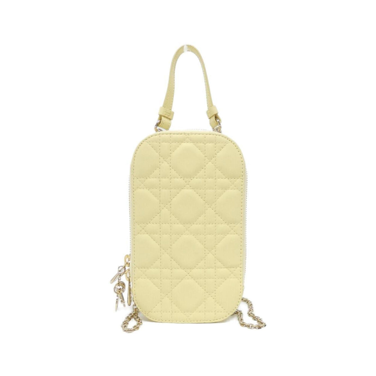 Christian Dior Yellow Leather Handbag Leather Rovelle Bags