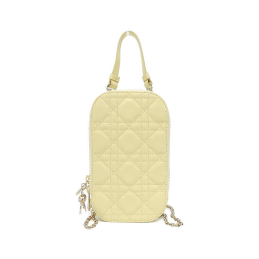Christian Dior Yellow Leather Handbag Leather Rovelle Bags