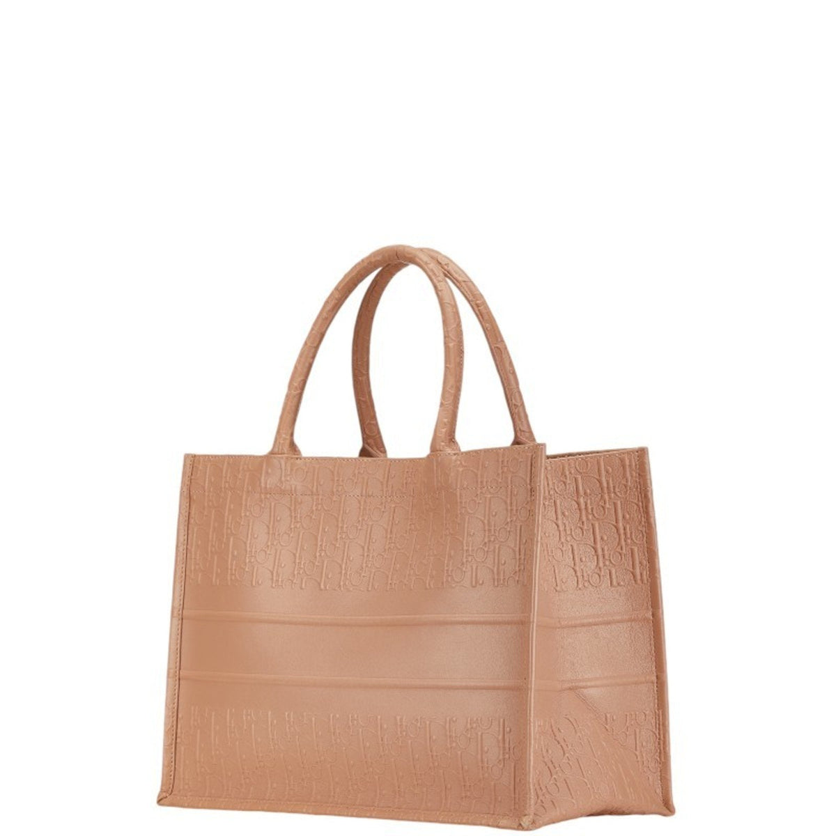 Christian Dior Pink Beige Leather Handbag Tote Bag Rovelle Bags