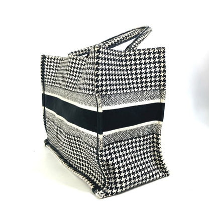 Christian Dior Black White Canvas Shoulder Bag Tote Bag Canvas Rovelle Bags
