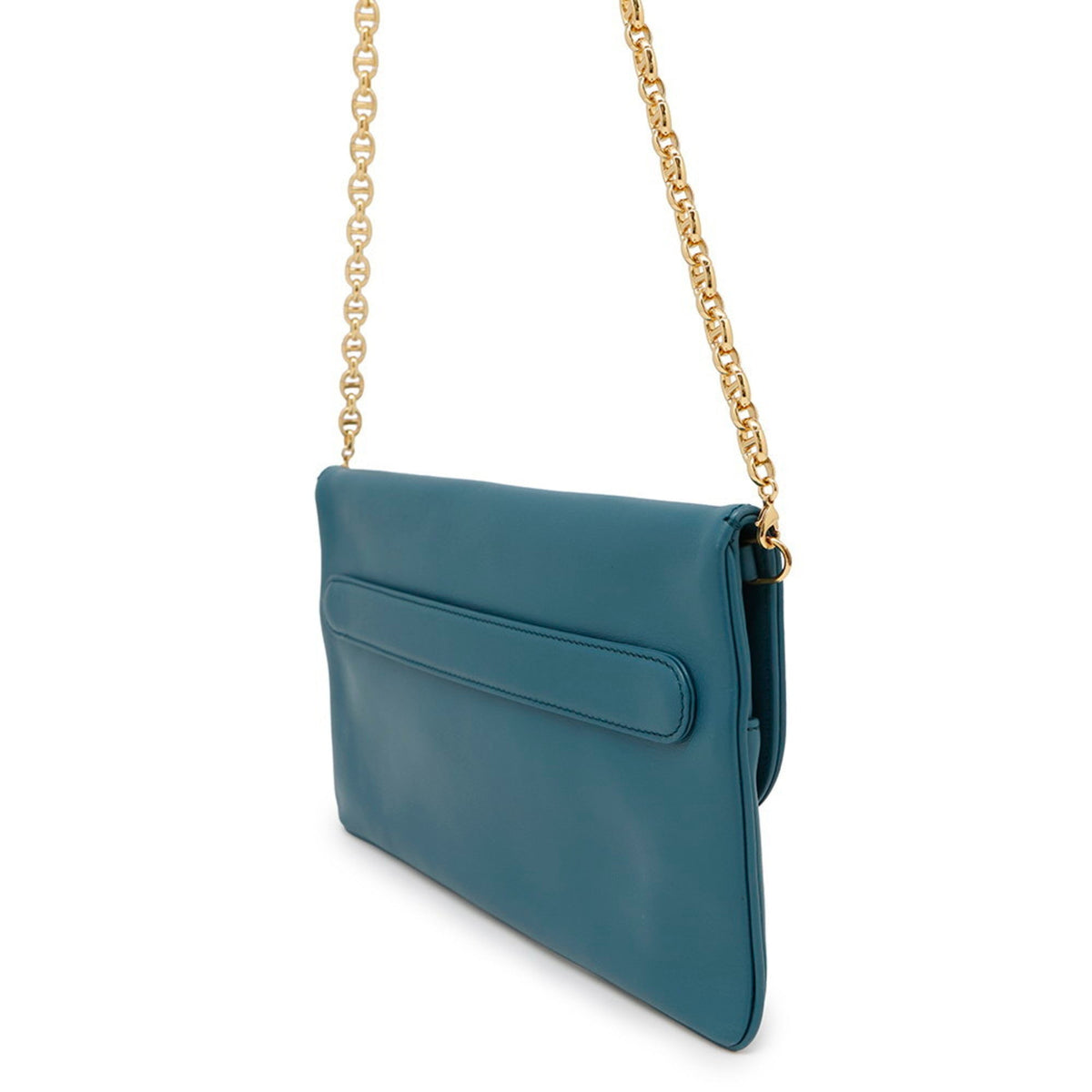 Christian Dior Blue Leather Shoulder Bag Style 2 Rovelle Bags