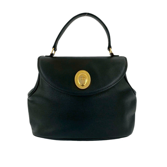 Christian Dior Black Leather Handbag Tote Bag Style 5 Rovelle Bags