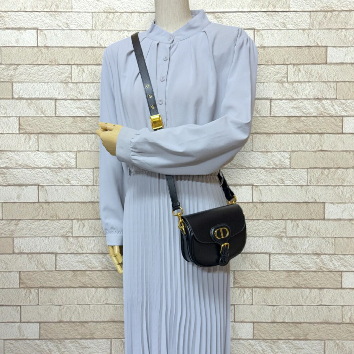 Christian Dior Black Leather Shoulder Bag Style 39 Rovelle Bags