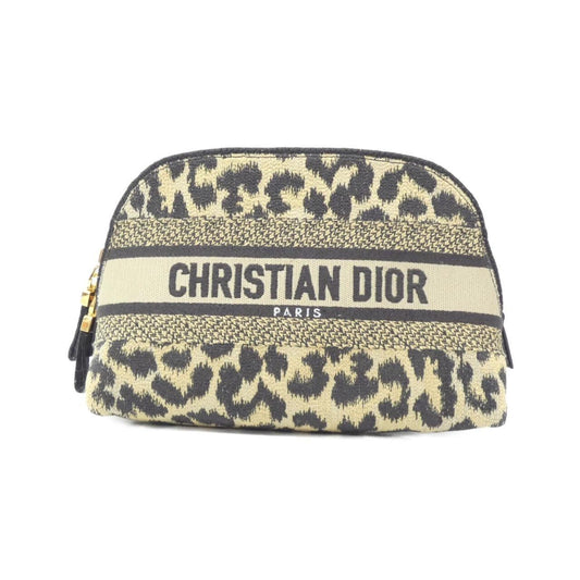 Christian Dior Beige Black Canvas Pouch Rovelle Bags