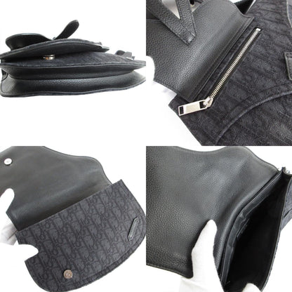 Christian Dior Black Canvas Leather Sling Bag Rovelle Bags