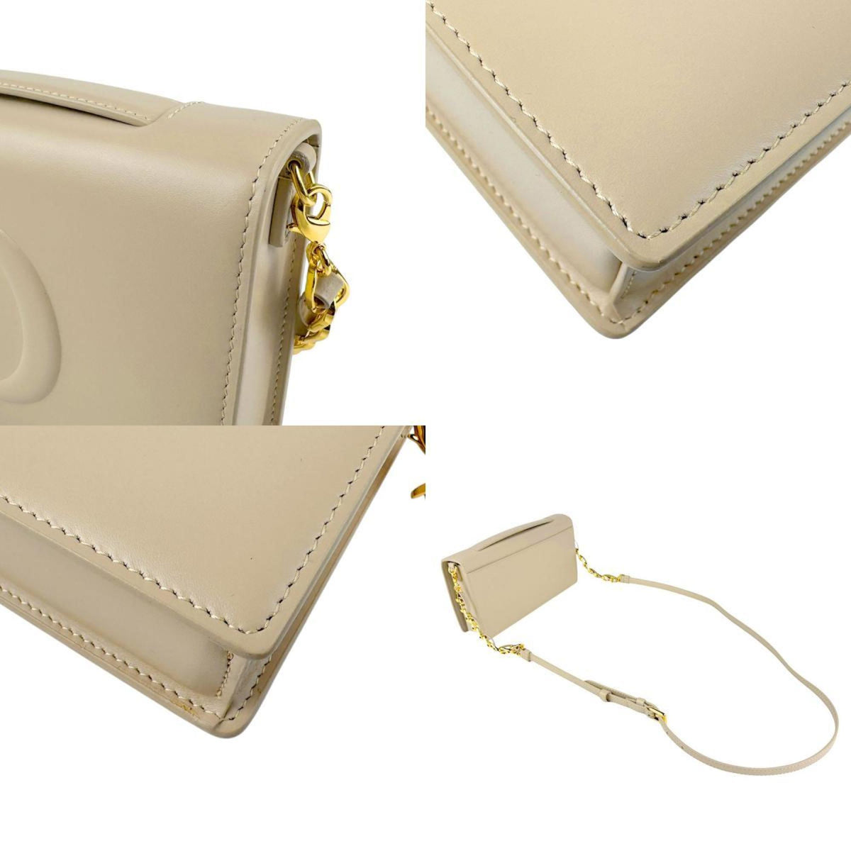 Christian Dior Beige Leather Shoulder Bag Leather Rovelle Bags