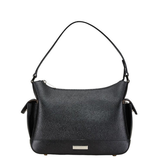 Burberry Black Leather Shoulder Bag ( )