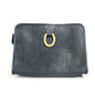 Christian Dior Navy Pvc Leather Clutch Bag Pouch Rovelle Bags