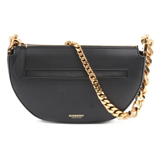 Burberry Black Leather Shoulder Bag ( )