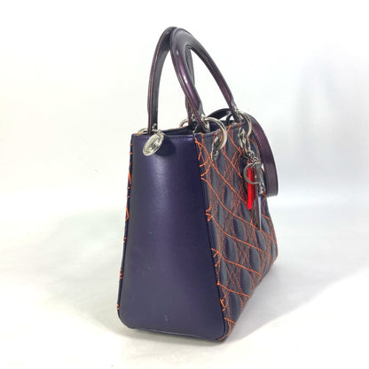 Christian Dior Purple Leather Handbag Rovelle Bags