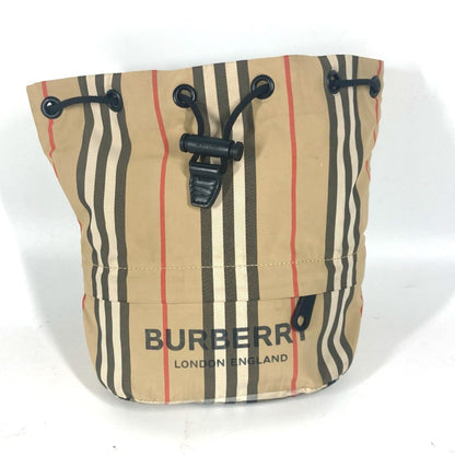 Burberry Beige Black Nylon Shoulder Bag ( )