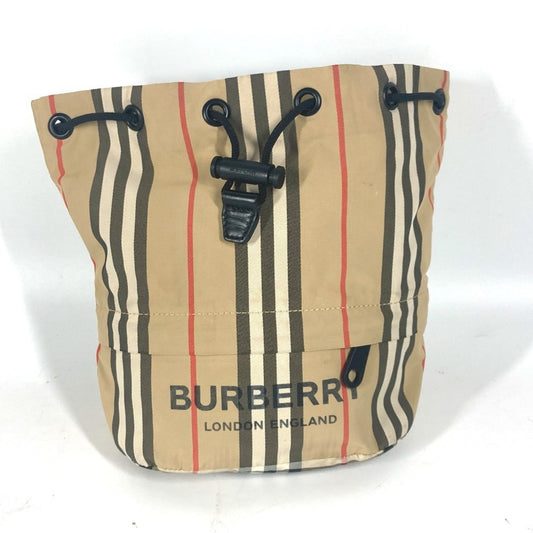 Burberry Beige Black Nylon Shoulder Bag ( )