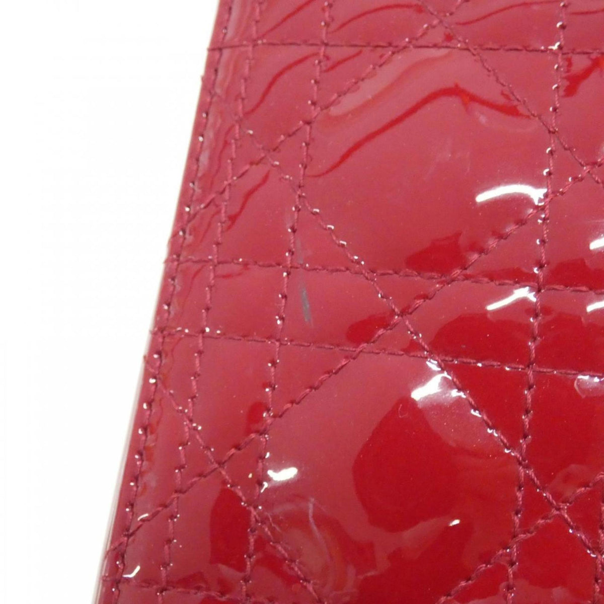 Christian Dior Cherry Red Leather Handbag Leather Rovelle Bags