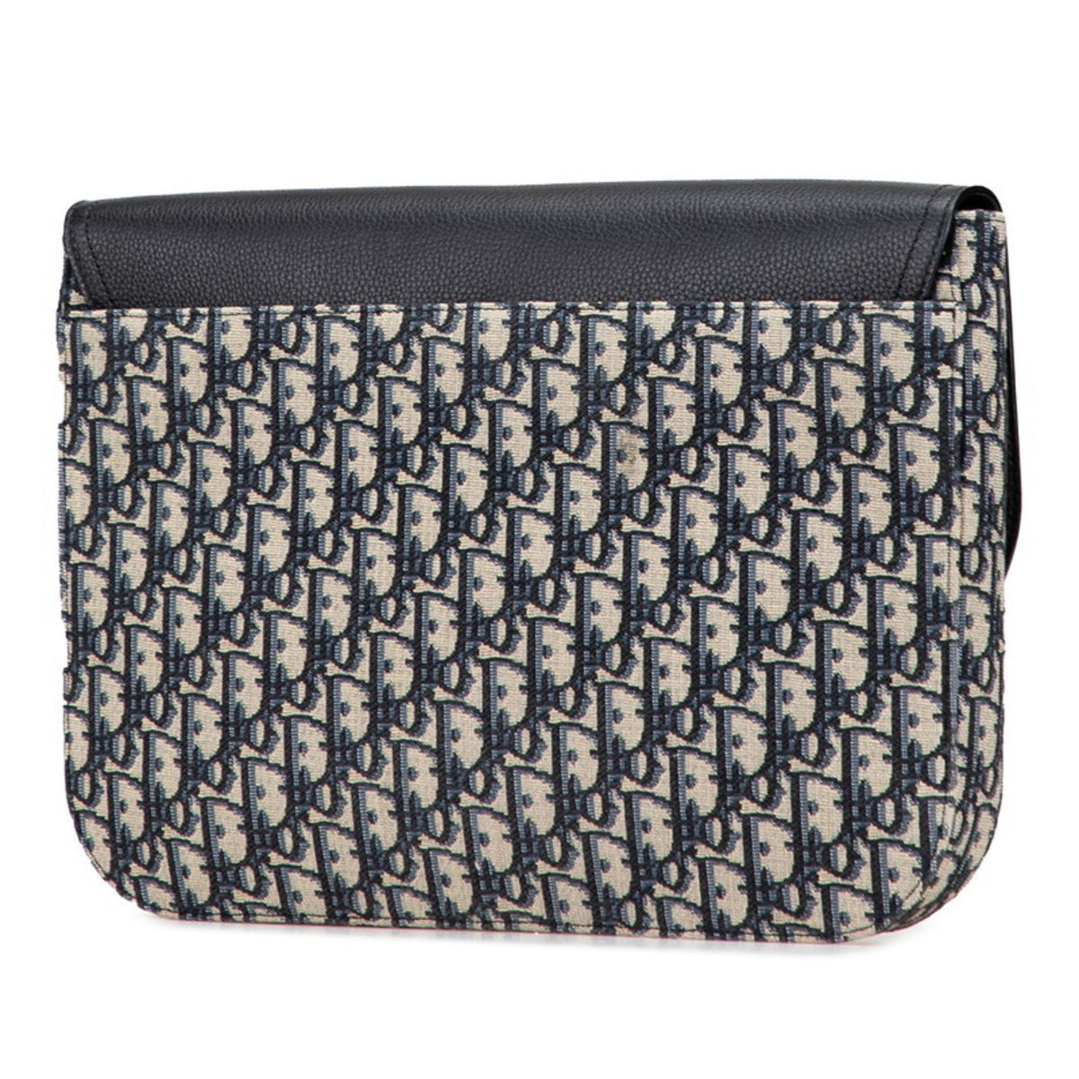 Christian Dior Beige Navy Black Canvas Leather Clutch Bag Rovelle Bags