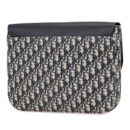 Christian Dior Beige Navy Black Canvas Leather Clutch Bag Rovelle Bags